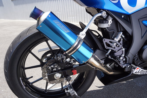 GSX-R/S 125 Racing Full Exhaust Type2 Blue